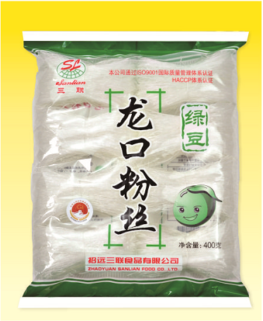 三聯(lián)豆童龍口粉絲 分扎:400g;500g;200g;160g